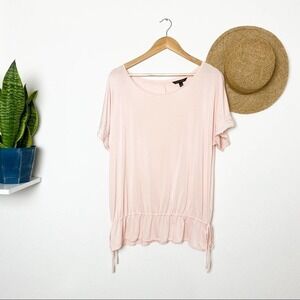 Banana Republic Rose Embroidered Scalloped Blouse M Medium